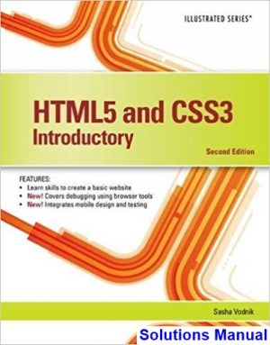 solutions manual for html5 and css3 illustrated introductory 2nd edition by vodnik ibsn 9781305394056