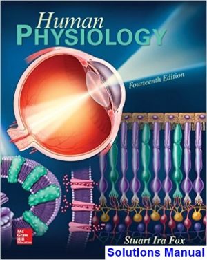 solutions manual for human physiology 14th edition by fox