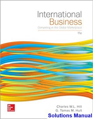 solutions manual for international business competing in the global marketplace 11th edition by hill ibsn 1259578119