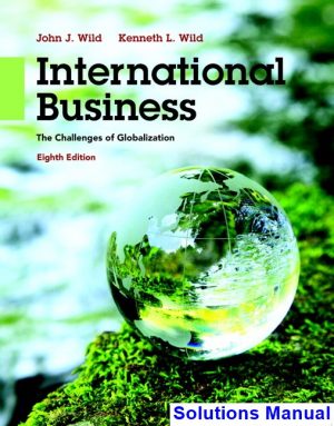 solutions manual for international business the challenges of globalization 8th edition by wild