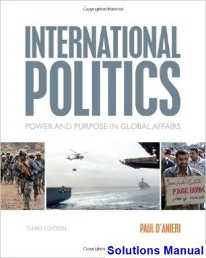 solutions manual for international politics power and purpose in global affairs 3rd edition by paul danieri