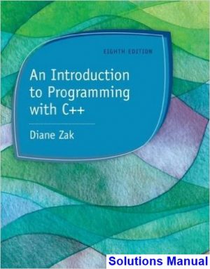 solutions manual for introduction to programming with c 4th edition by diane zak
