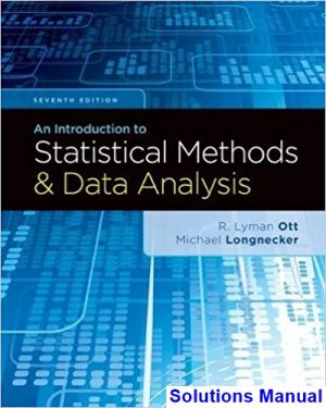 solutions manual for introduction to statistical methods and data analysis 7th edition by ott ibsn 9781305269477