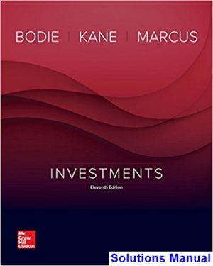 solutions manual for investments 11th edition by bodie ibsn 1259277178
