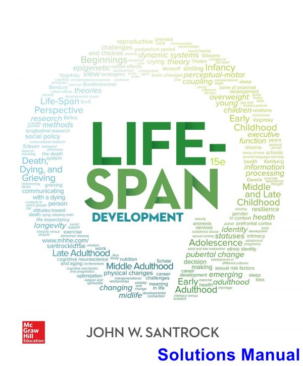 solutions manual for life span development 15th edition by santrock