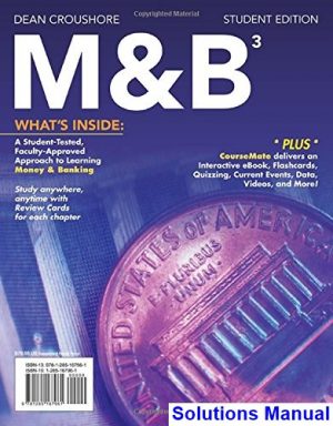 solutions manual for m and b 3 3rd edition by dean croushore