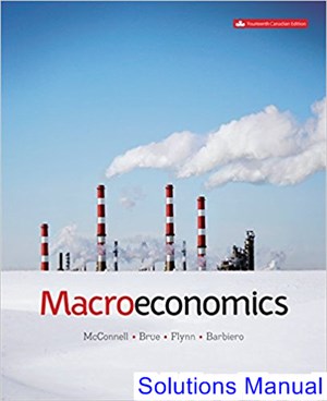 solutions manual for macroeconomics canadian 14th edition by mcconnell ibsn 1259089118