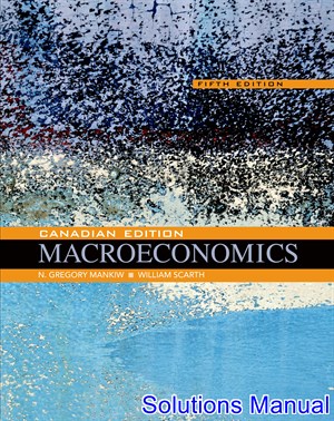 solutions manual for macroeconomics canadian 5th edition by mankiw ibsn 9781464168505