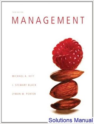 solutions manual for management 3rd edition by hitt