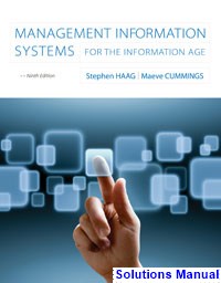 solutions manual for management information systems for the information age 9th edition by haag