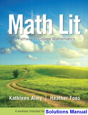 solutions manual for math lit 1st edition by almy