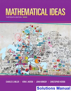 solutions manual for mathematical ideas 13th edition by miller ibsn 9780321978264
