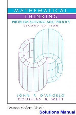 solutions manual for mathematical thinking problem solving and proofs 2nd edition by dangelo ibsn 9780134689579