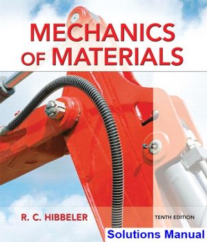 solutions manual for mechanics of materials 10th edition by hibbeler ibsn 9780134518121