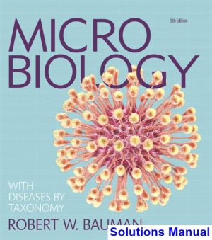 solutions manual for microbiology with diseases by taxonomy 5th edition by bauman ibsn 9780133948851