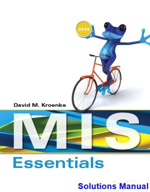 solutions manual for mis essentials 4th edition by kroenke