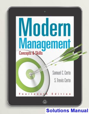 solutions manual for modern management concepts and skills 14th edition by certo