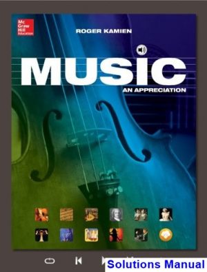 solutions manual for music an appreciation 11th edition by kamien