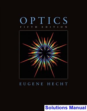 solutions manual for optics 5th edition by hecht ibsn 9780133977226