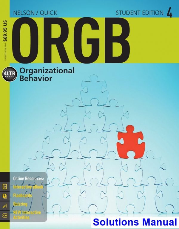solutions manual for orgb 4 4th edition by nelson