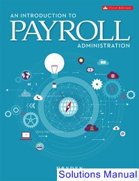 solutions manual for payroll canadian 1st edition by dryden ibsn 1259649911