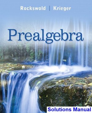 solutions manual for prealgebra 1st edition by rockswold