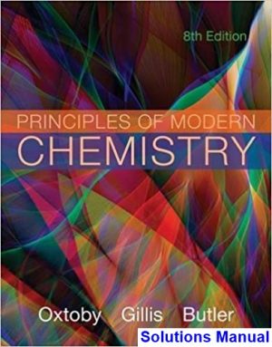 solutions manual for principles of modern chemistry 8th edition by oxtoby ibsn 9781305079113