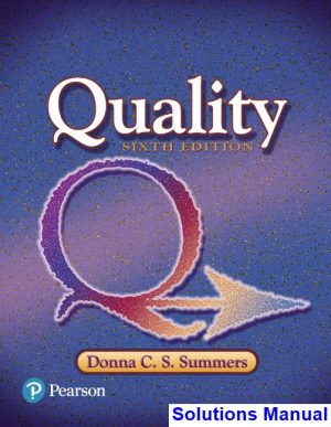 solutions manual for quality 6th edition by summers ibsn 9780134413273