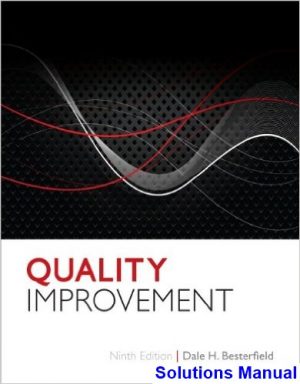 solutions manual for quality improvement 9th edition by besterfield