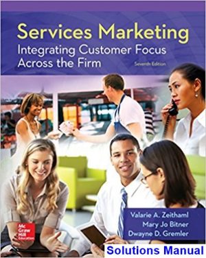 solutions manual for services marketing 7th edition by zeithaml ibsn 0078112109