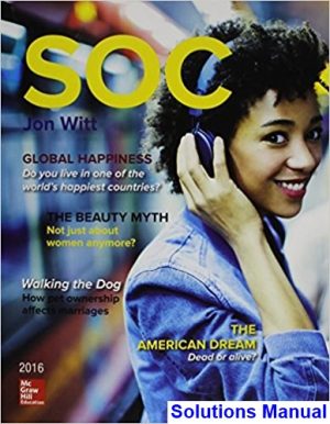 solutions manual for soc 4th edition by witt ibsn 0078130751