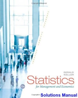 solutions manual for statistics for management and economics 10th edition by gerald keller