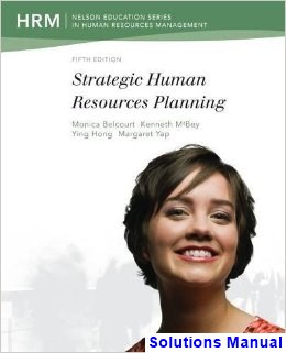solutions manual for strategic human resources planning 5th edition by belcourt