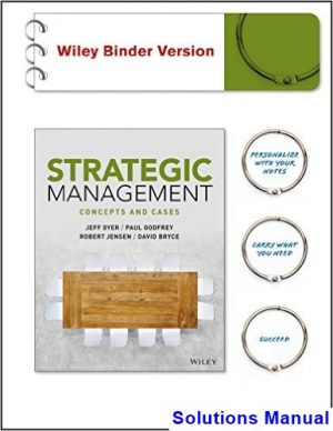 solutions manual for strategic management concepts and cases 1st edition by dyer