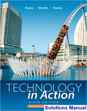 solutions manual for technology in action complete 9th edition by evans