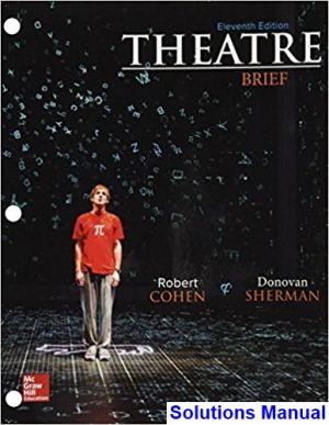 solutions manual for theatre brief 11th edition by cohen ibsn 125944001x