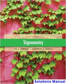solutions manual for trigonometry 10th edition by lial