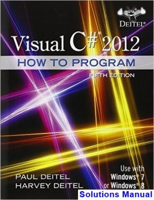 solutions manual for visual c 2012 how to program 5th edition by deitel