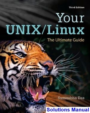 solutions manual for your unix linux the ultimate guide 3rd edition by sumitabha das