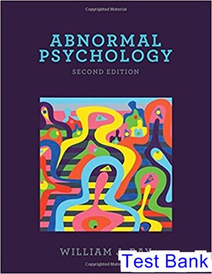 test bank for abnormal psychology 2nd edition by ray ibsn 9781506333359