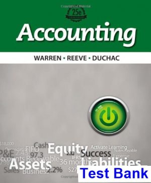 test bank for accounting 25th edition by warren