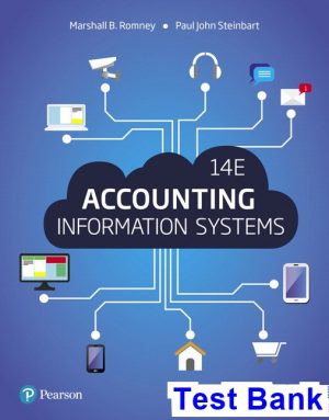 test bank for accounting information systems 14th edition by romney ibsn 9780134474021