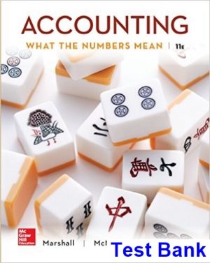 test bank for accounting what the numbers mean 11th edition by marshall