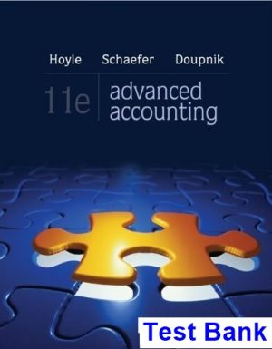 test bank for advanced accounting 11th edition by hoyle