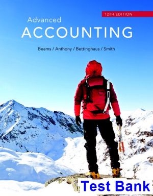 test bank for advanced accounting 12th edition by beams