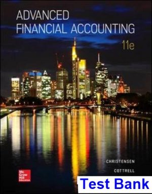 test bank for advanced financial accounting 11th edition by christensen