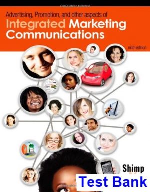 test bank for advertising promotion and other aspects of integrated marketing communications 9th edition by shimp