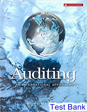 test bank for auditing canadian 7th edition by smieliauskas ibsn 1259087468