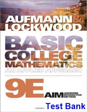 test bank for basic college mathematics an applied approach 10th edition by aufmann