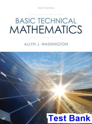 test bank for basic technical mathematics 10th edition by washington